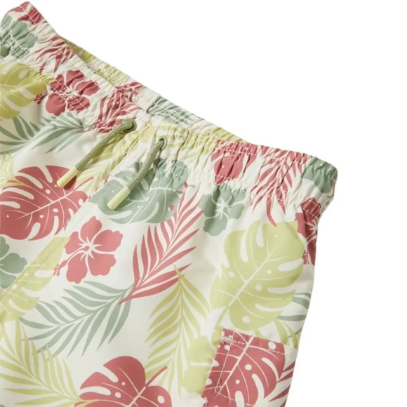 ZARA Kids | Green | LEAF PRINT SWIMSUIT - Picture 4 of 5